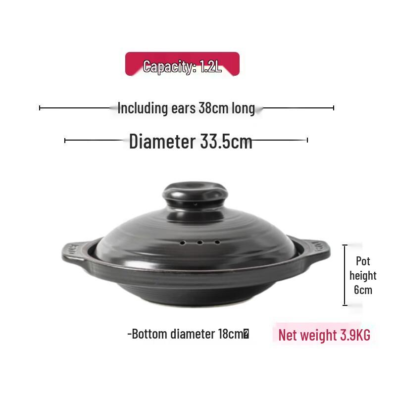 IKTN Ceramic Dry Burn Pot