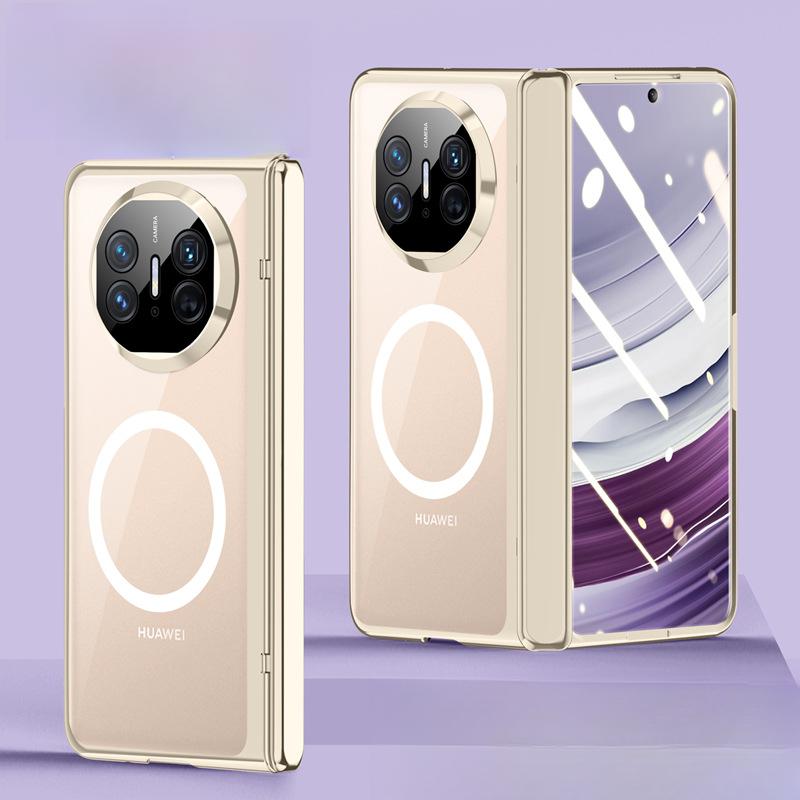 Suitable for Huawei MateX5 Mobile Phone Case Film Integrated Magnetic Charging Transparent X5 Lens Full-inclusive Anti-fall Business Case