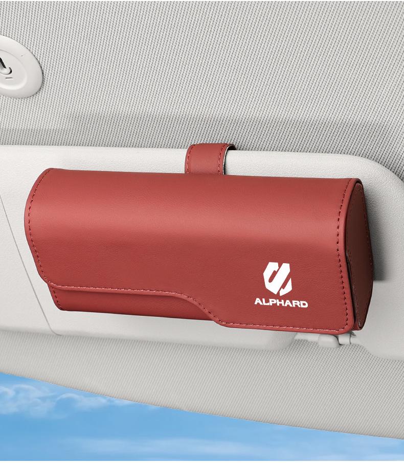 Magnetic Sunglasses Clip & Storage for Alphard, Vellfire, and Crown Visors