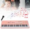 54 Key Keyboard Piano Smoothly Plastic Keyboard Piano Portable Dual Power Supply System Electric Piano Keyboard with Microphone for Kids