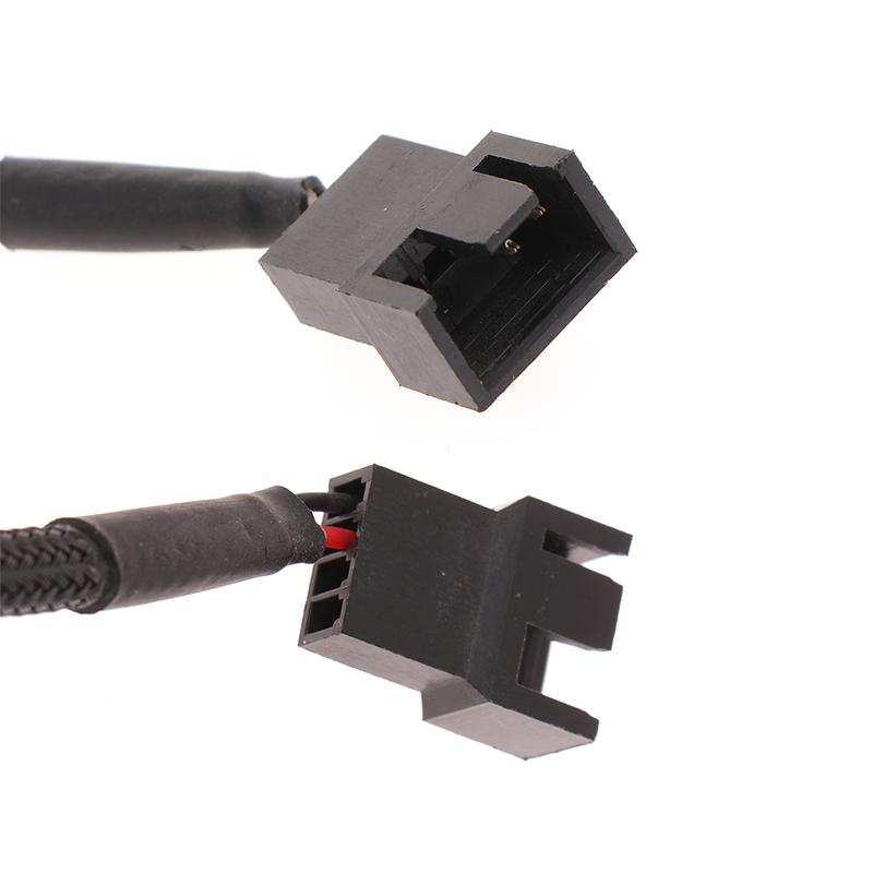 1Pc Case Fan Adapter Connector Cable Usb 2.0 A Male To 3-Pin Pwm 5V Usb Sleeved Fan Power Adapter Cable