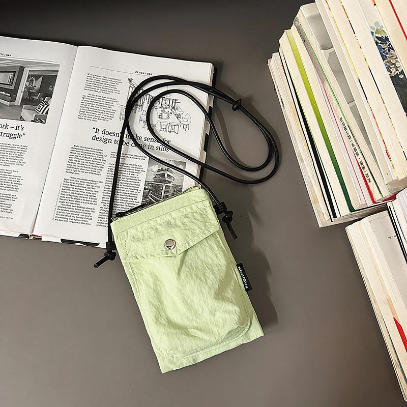 Simple mini canvas bag bag women's fashion mobile phone bag casual versatile travel shoulder messenger bag