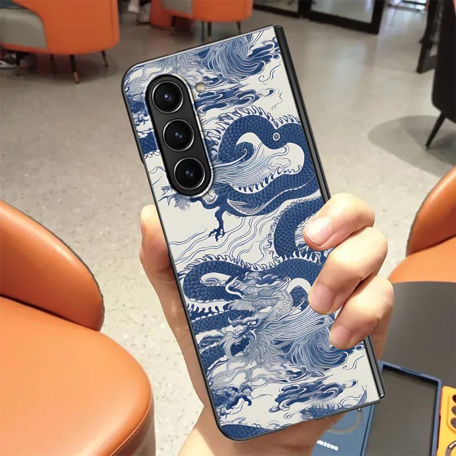 Dragon Totem Case for Samsung Galaxy ZFold5 ZFold6 ZFold7 Z Fold 7 6 5 4 3 ZFold4 ZFold3 Back Phone Cover