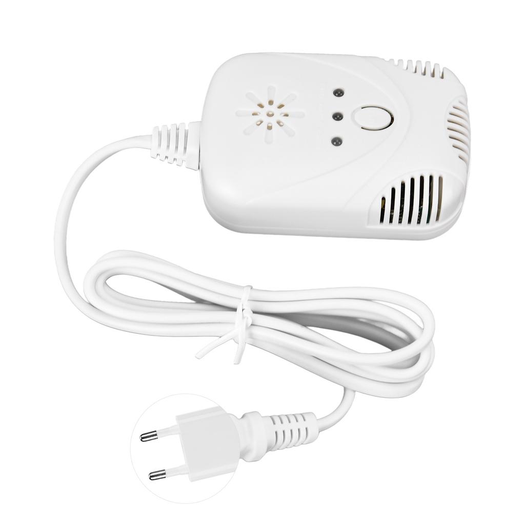 Home Combustible Gas Detector Sound Light Alarm 85dB M for Natural Coal LPG 90‑240VEU Plug