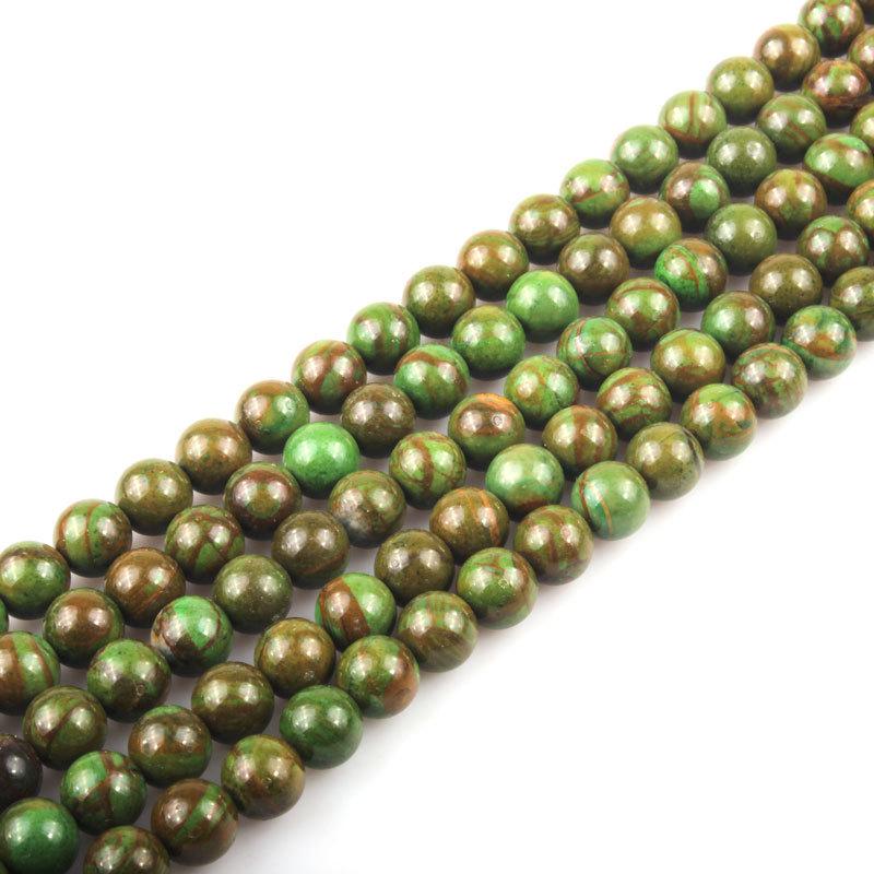Natural Phoenix Jade Loose Beads for Handmade DIY Jewelry Accessories - Round, Semi-finished Phoenix Stone Strands