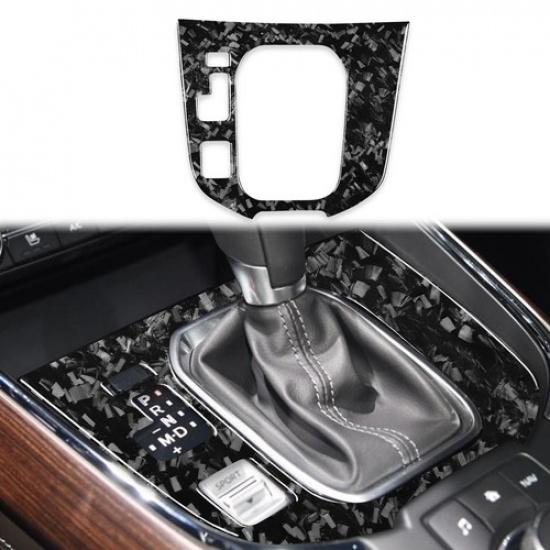 Carbon Fiber Gear Shift Knob Lever Panel Trim for Mazda CX-9 2016-