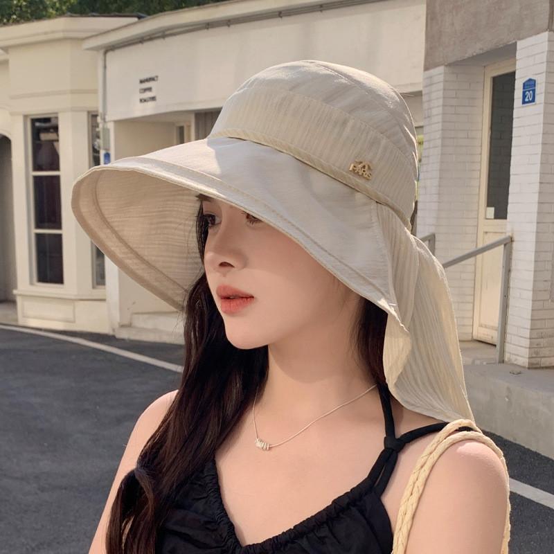 Outdoor Sun Protection Hat With Wide Brim For Women Summer Uv Blocking Stylish Fashion