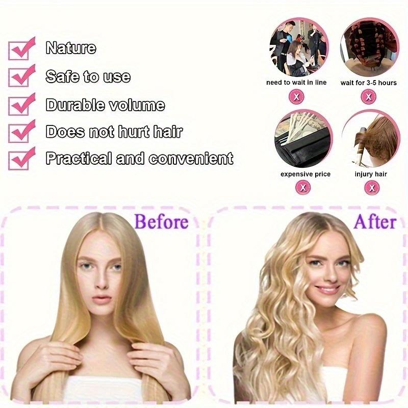 10-30 Stück Weiche Magische Haarwickler Pilz Hitzefreie Haarwickler Fauler Lockenstab für Alle Haartypen Wellenformer DIY Styling-Werkzeuge