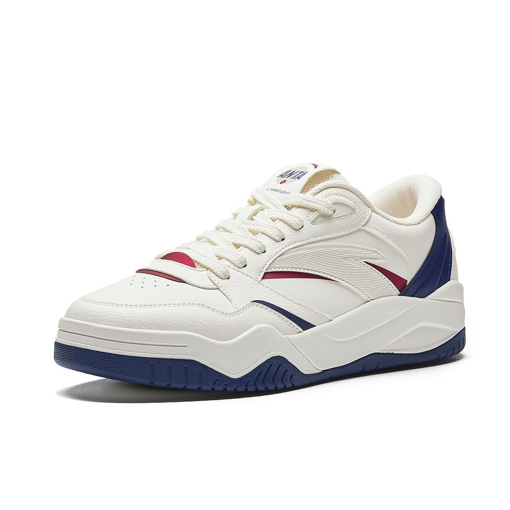 Anta 4 Slip Resistant, Abrasion Resistant, Lightweight, Height Increasing Low top Skateboard Shoes Men's Blue White Red 912618005-1