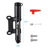 WEST BIKING 100Psi Fahrradpumpe Mini Aluminiumlegierung Reifenfüller Schrader Presta Ventil Fahrrad Hand-Luftpumpe MTB Rennrad Pumpe
