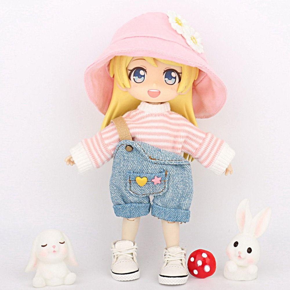Fashion Miniature Hat For OB11 Dolls Accessories Cute Mini Bucket Hat Fisherman Hat for 1/12BJD Doll Clothes Decoration