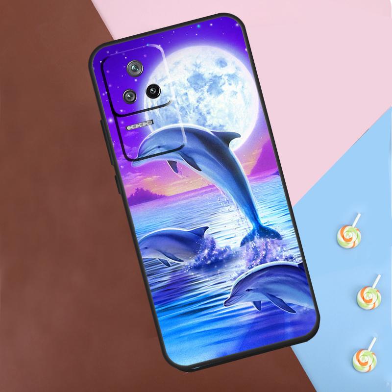 Ocean Dolphin Case For Xiaomi 13T Pro 14 12T 11T 12 13 Lite POCO F5 X3 X4 X5 X6 Pro M6 F3 F4 M5s Cover