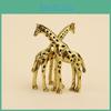 Brass Giraffe Solid Statue Desktop Decoration Vintage Animal Figurines Toys