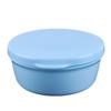 Portable Round Soap Dishes Container Leakproof Plastic Drain Soap Holder with Lid for Outdoor Hiking Camping Gym Travel