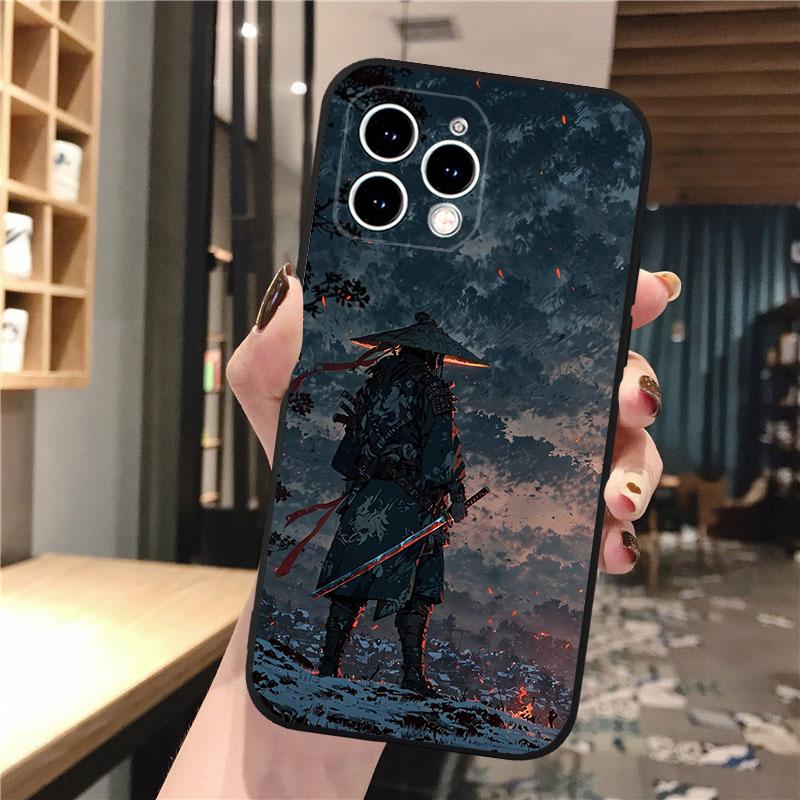 Japanese Samurai Sword Phone Case For Iphone 17 Pro Max 17 Pro Air 16 15 14 13 Pro Max 15 16 Pro 15Plus
