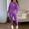 Fashionable Women's Casual Knitted Two-piece Suit