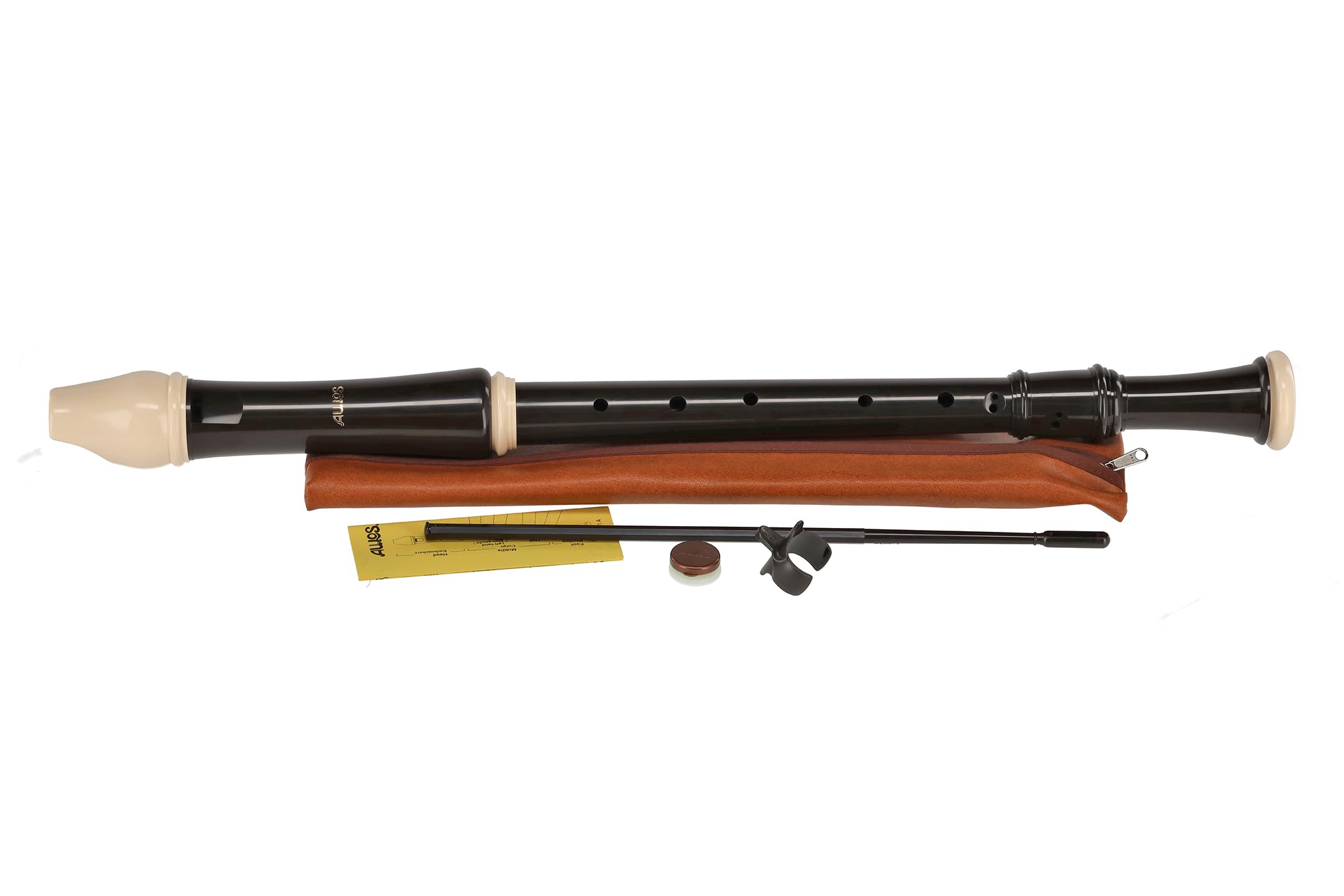 Toyama Musical Instruments AULOS Robin Tenor Baroque Model Recorder, Style, 211A(E) чёрный