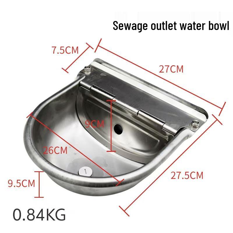 Stainless Steel Automatic Drinking Bowl with Float for Cattle, Sheep, Horses, and Donkeys