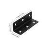 5Pcs Stainless Steel Angle Brackets Extended Heavy Duty Corner Brace for Wood Furniture Shelf Support Garden Bed Gate