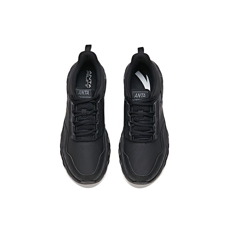 Anta Waterproof Durable Low-Top Running Shoes Men Sneakers Black 912045524-1