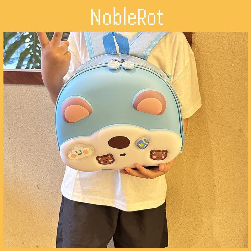 Bear Animal Cartoon Unisex Kids Fashion Oxford Eggshell Bag Backpack School