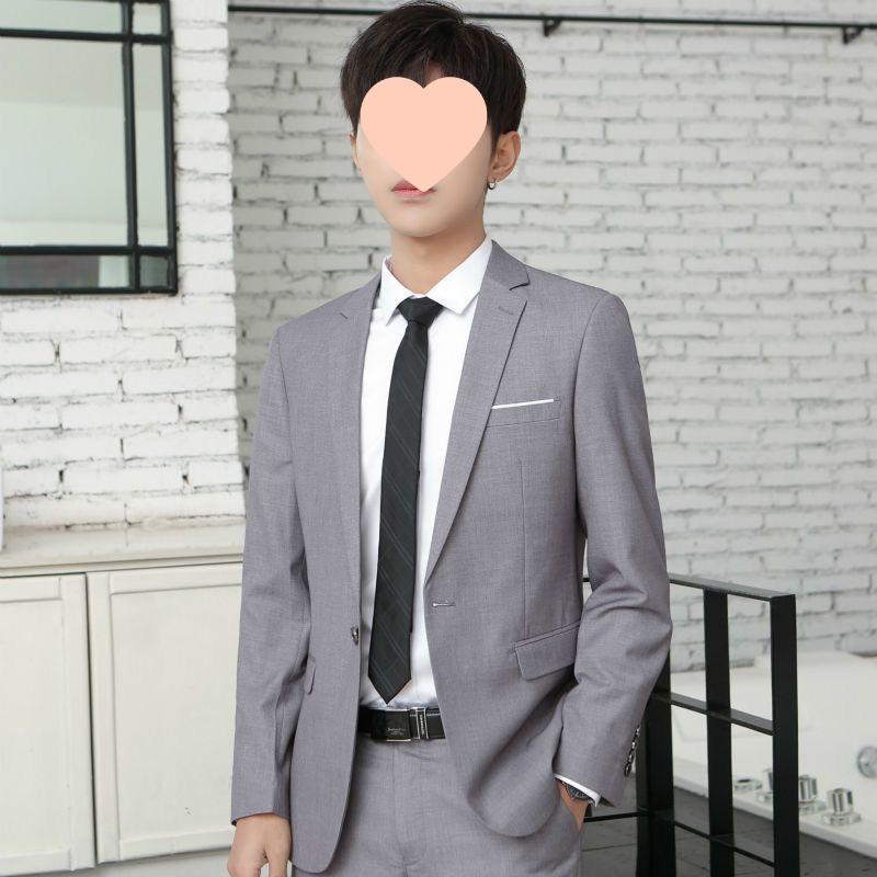 

Мужские корейские приталенные костюмы: Деловые повседневные, Жених и Свадебные формальные пиджаки 3XL