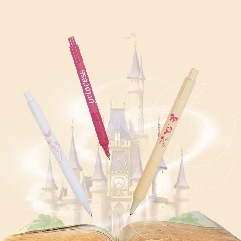 4 τμχ Sugar Princess Gel Pens Pink Style 0,5mm Ballpoint Black Color Ink for Writing Office School