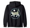 Little Rascal Cat Kitten Calico Mischievous Battery Dead Fluffy Hoodie for and Kids Zip-Up Men, Women,