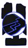 CARLUX-BLUE Car Mats For: Nissan Pathfinder 7-seater (before Facelift) (2005-2010)