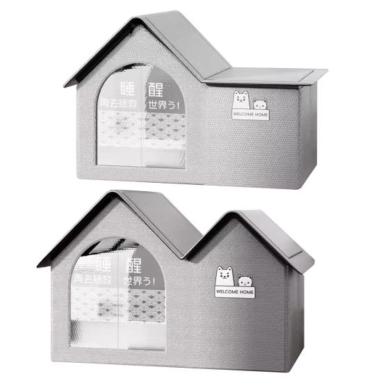 Hondenkoelhuis - Inklapbaar IJsverpakking Kattenverblijf voor Huiskatten | Puppyhuisje met Koelpak,voor Binnenshuis, Tuin, Buiten, Camping, Reizen Hondenkoelhuis - Inklapbaar IJsverpakking Kattenverblijf voor Huiskatten | Puppyhuisje met Koelpak,voor Binnenshuis, Tuin, Buiten, Camping, Reizen