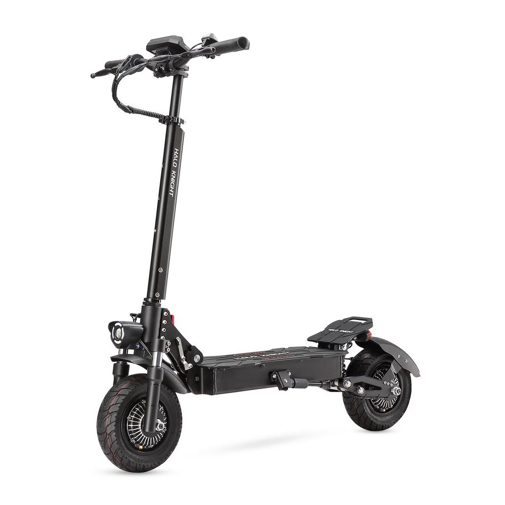 HALO KNIGHT T104 2025 Stil Gelände-Elektroroller 52V21Ah 1200 *2 Doppelmotor 10 Zoll Straßenreifen Erwachsener Outdoor-Fahrt Klappbarer E-Scooter