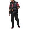 Jordan Men's Essential Holiday Fleece Crew Black Beige Red FD7464-687