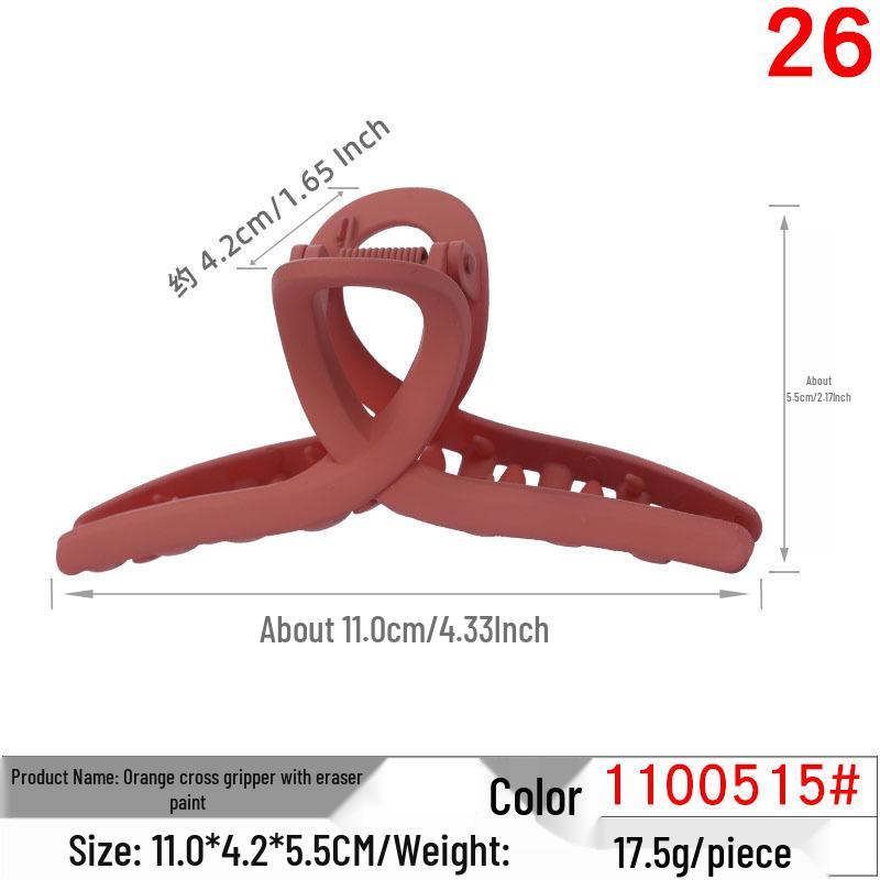 High-Quality Versatile Cross Claw Hair Clip – Stylish Large Ribbon Accessory