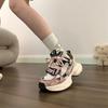 Explosive Change Sweet Cool Black Powder Dad Shoes 2025 Autumn and Winter Thick-soled Versatile Small Sports Student Casual Shoes Women's Shoes