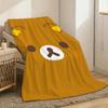 R-ilakkumaes Cute Throw Lightweight 240g Flannel Blanket Soft Skin-friendly for Summer Cooling