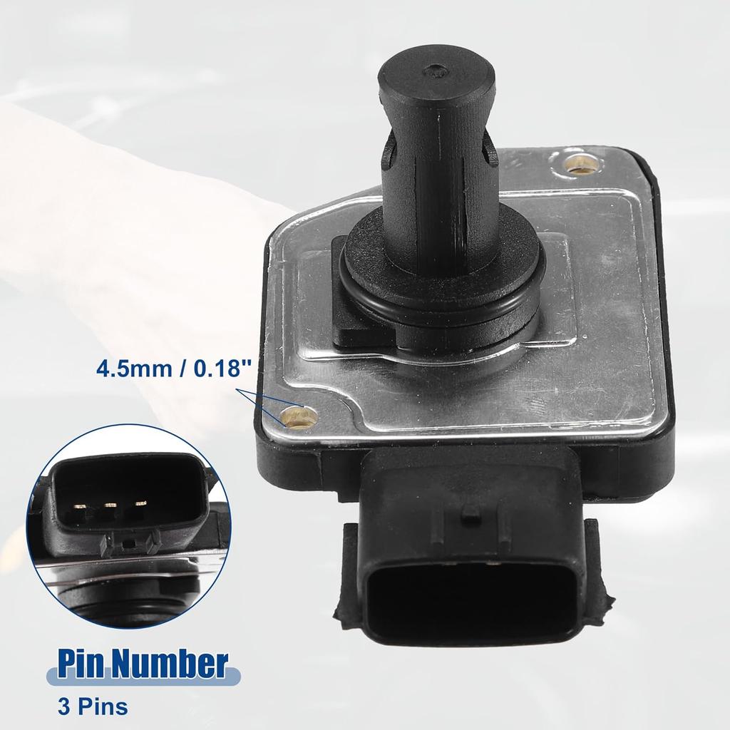 ACROPIX Mass Air Flow Sensor Replacement Fit for Nissan Pathfinder 22680-2J200 - Pack of 1 Black