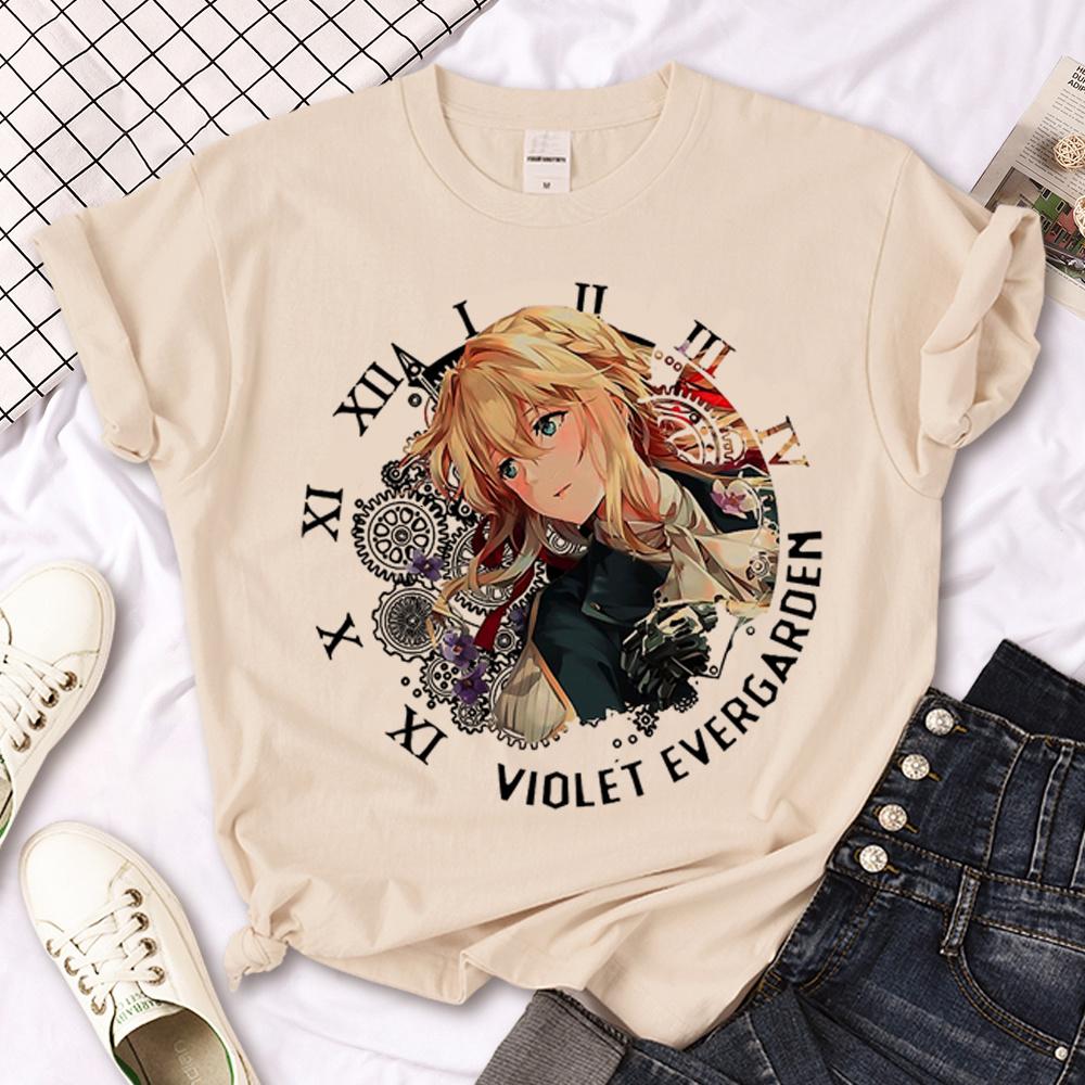Violet Evergarden Tshirts Women Graphic Tee Female Graphic Y2k Clothes