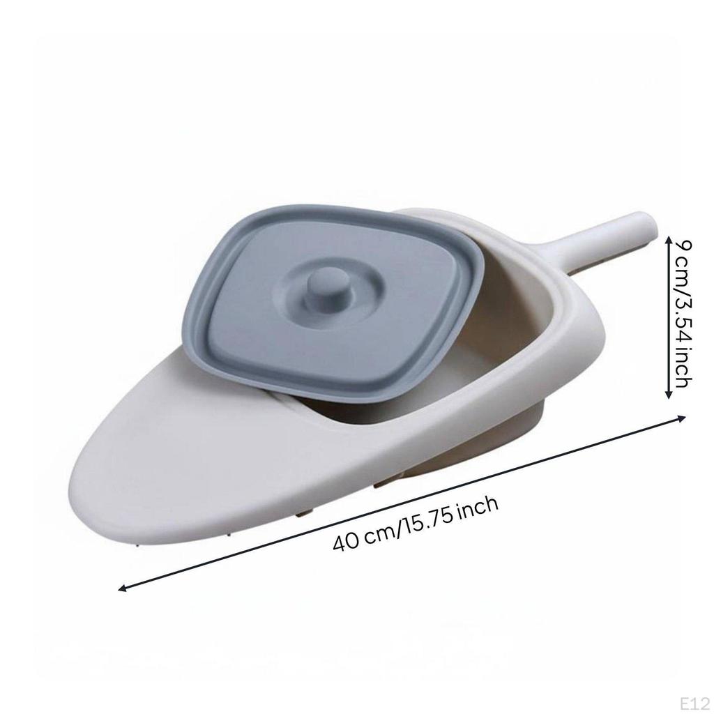 Nachttopf mit Deckel Leicht zu reinigen Bruchgriff Ergonomisches Design Tragbar Bettlägerige Toilette