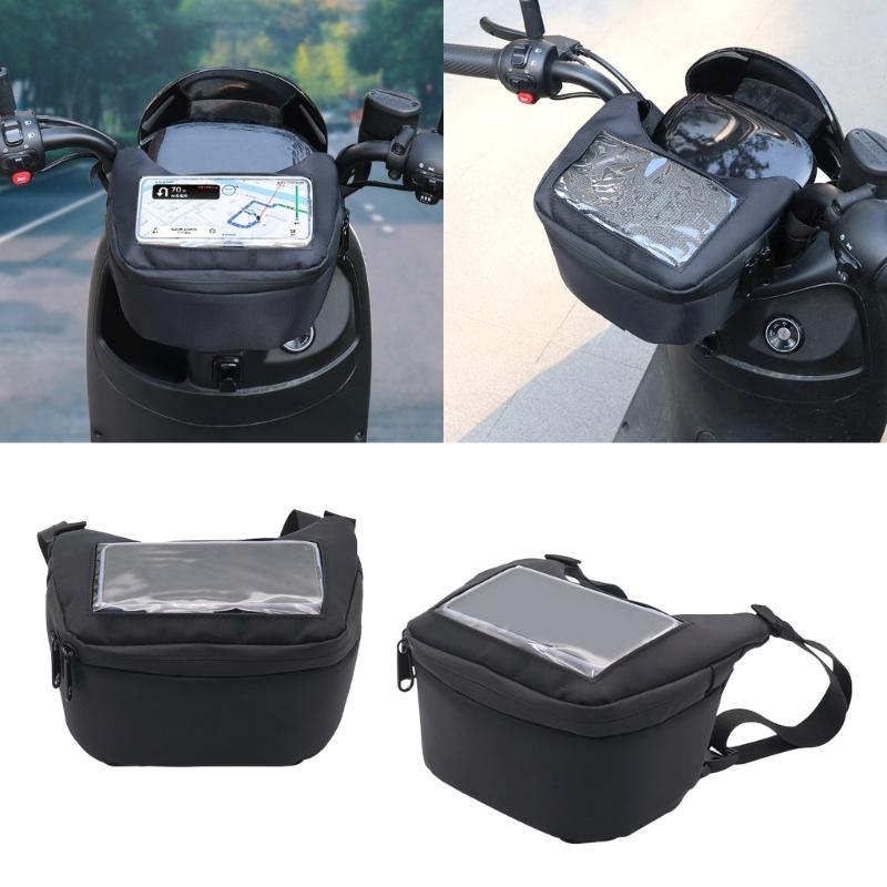Waterproof Motorcycle Front Bag Expandable Motorcross Waist Pack Multifunction Scooter Backpack for Outdoor Sport Riding
