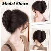 Luxurious Braided Buns Hair Extension Claw Clip For Women With Twist Clip For Daily Wear Hair Bun For Women