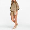 PUMA Infuse Oversized Short Sleeve T-Shirt Women Tops Khaki 535070-63