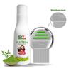 Botanical Luxuriate Tea Tree Natural Anti Lice And Nits Shampoo 100 Ml With Steel Lice And Nit'S Removal Comb, Spiral Micro-Grooved Teeth For Kids |