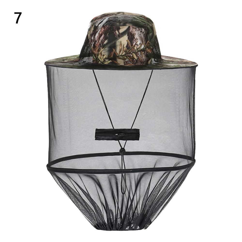 Unisex Bucket Hats Foldable Mosquito Hat With Hidden Net Mesh Repellent Insect Bee Protection Outdoor Sunscreen Fishing Cap