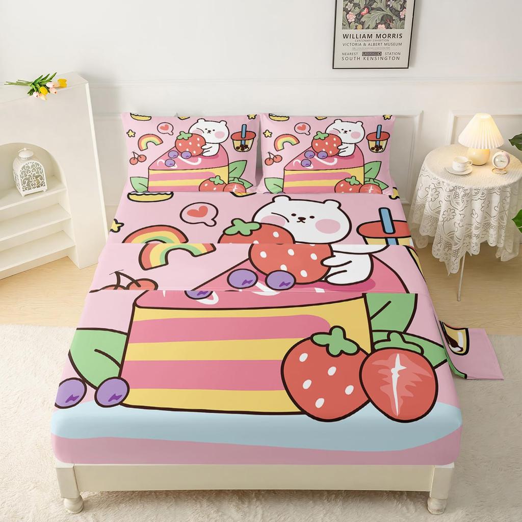 Ocean Starfish Pattern Mattress Four-Piece Bedding Set Bedroom Dormitory Bedding Decoration