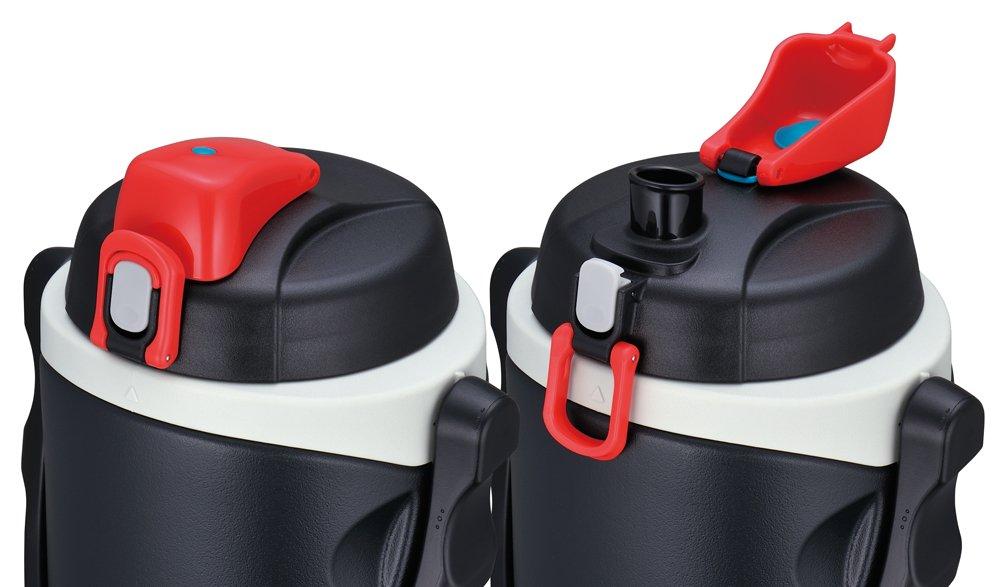 Thermos Water Bottle Sports Jag Black Red BKR 1.9L FPG-1903