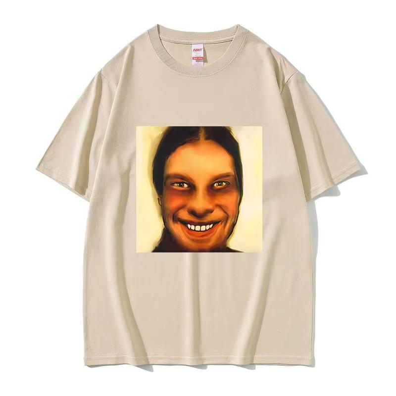 Aphex Twin Mugshot Tshirt Unisex Unisex Fashion Retro Oversized Short Sleeve Male High Quality Soft Cotton Tshirt Unisex Casual Tees