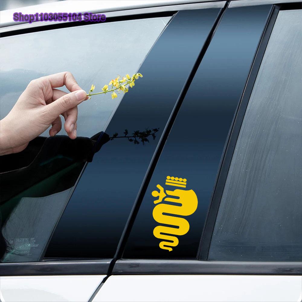 2PCS Car Body Sticker Vinyl Decal For Alfa Romeo Alfa Romeo Giulietta Mito Stelvio Giulia 159 147 156 Styling Accessories
