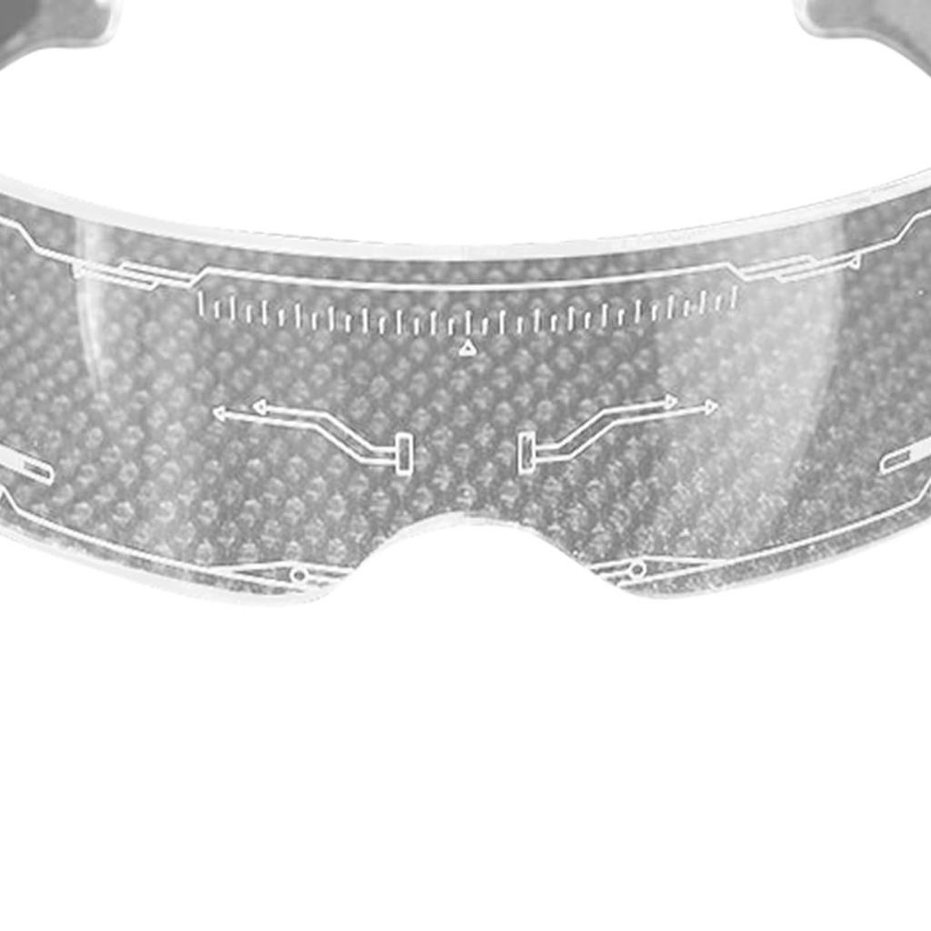 LED Leuchtende Brillen Acryl Futuristische Brillen Party Leuchtende Brillen für Nachtradfahren Kostümpartys 7 Farben