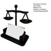 Suport Cărți de Vizită Balanța Justiției Suport Card Practic Decorativ Organizator de Birou pentru Cabinet Avocatură & Uz Profesional