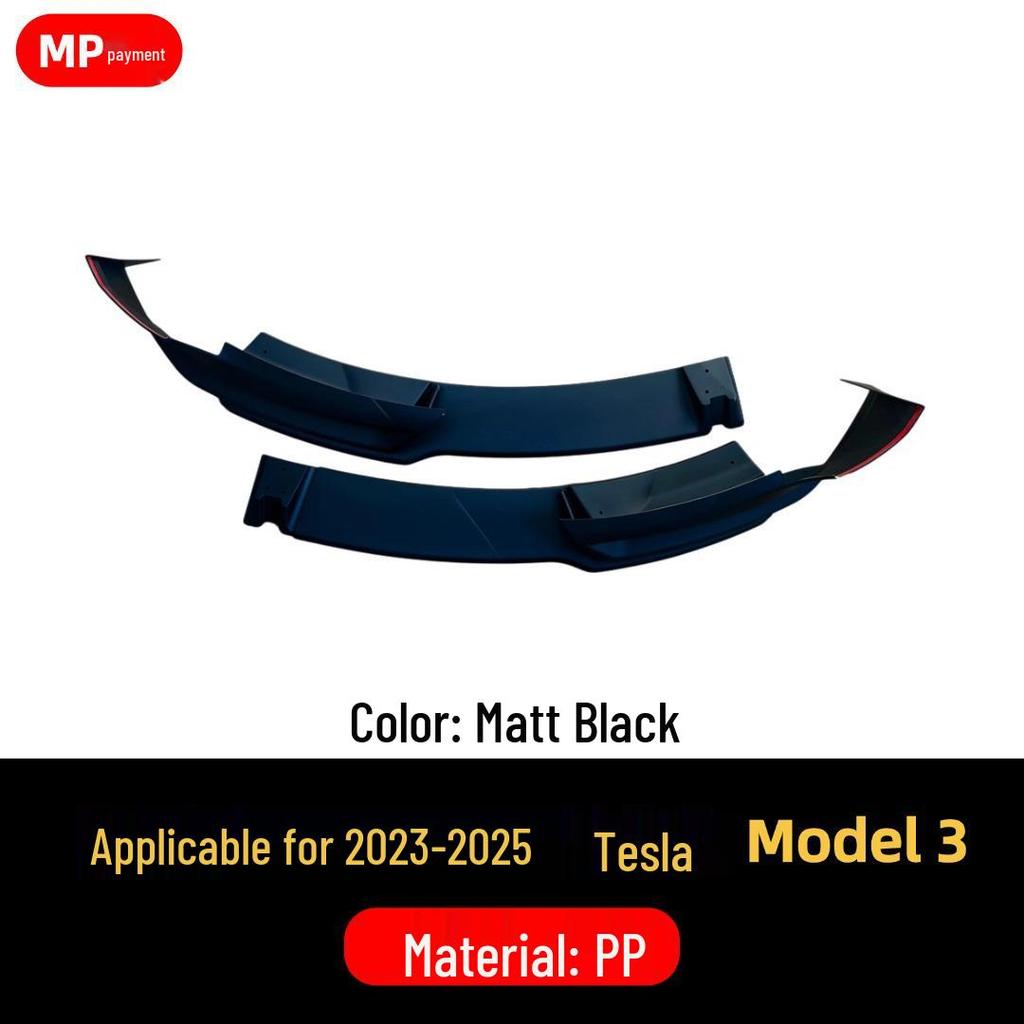 23-25 Tesla Model 3 Front Bumper Lip Kit, MP Style Decorative Accessory